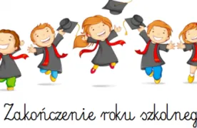 napis zakończenie roku szkolnego